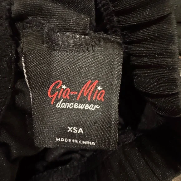 Dancers pants. Gia-Mia dance pants. Black. Adult XS Dancewear - Picture 4 of 4